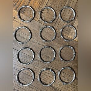 Zenna Home Never Rust Shower Ring Decor